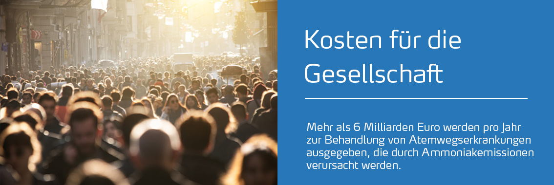 Ammoniak-Emissionen Kosten Gesellschaft