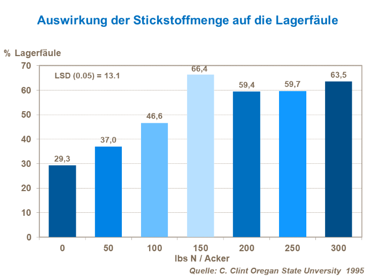 Die Auswirkung von Stickstoff auf die Lagerfäule